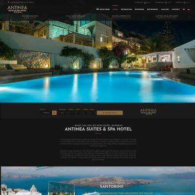 Antinea Suites & Spa Hotel - Κατασκευή Ιστοσελίδων Θεσσαλονίκη - SmartWebDesign