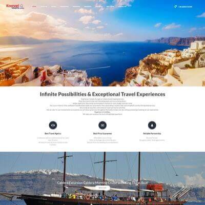 Kamari Tours - Κατασκευή Ιστοσελίδων Θεσσαλονίκη - SmartWebDesign